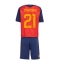 Spanien Mikel Oyarzabal #21 Heimtrikot Kinder WM 2026 Kurzarm (+ kurze hosen)