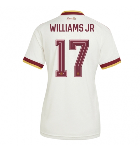 Spanien Nico Williams #17 Auswärtstrikot Frauen WM 2026 Kurzarm Spanien Nico Williams #17 Auswärtstrikot Frauen WM 2026 Kurzarm