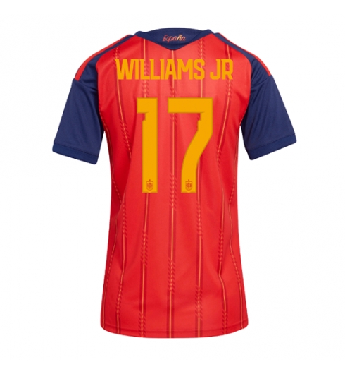 Spanien Nico Williams #17 Heimtrikot Frauen WM 2026 Kurzarm Spanien Nico Williams #17 Heimtrikot Frauen WM 2026 Kurzarm