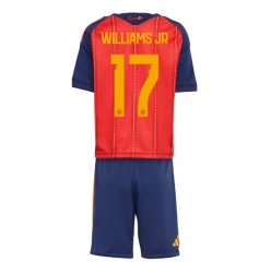 Spanien Nico Williams #17 Heimtrikot Kinder WM 2026 Kurzarm (+ kurze hosen)