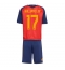 Spanien Nico Williams #17 Heimtrikot Kinder WM 2026 Kurzarm (+ kurze hosen)