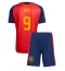 Spanien Paez Gavi #9 Heimtrikot Kinder WM 2026 Kurzarm (+ kurze hosen)
