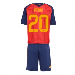Spanien Pedri Gonzalez #20 Heimtrikot Kinder WM 2026 Kurzarm (+ kurze hosen)