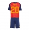 Spanien Pedri Gonzalez #20 Heimtrikot Kinder WM 2026 Kurzarm (+ kurze hosen)