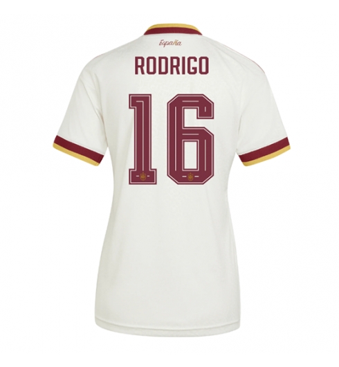 Spanien Rodri Hernandez #16 Auswärtstrikot Frauen WM 2026 Kurzarm Spanien Rodri Hernandez #16 Auswärtstrikot Frauen WM 2026 Kurzarm