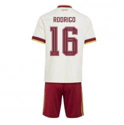 Spanien Rodri Hernandez #16 Auswärtstrikot Kinder WM 2026 Kurzarm (+ kurze hosen)