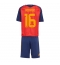 Spanien Rodri Hernandez #16 Heimtrikot Kinder WM 2026 Kurzarm (+ kurze hosen)