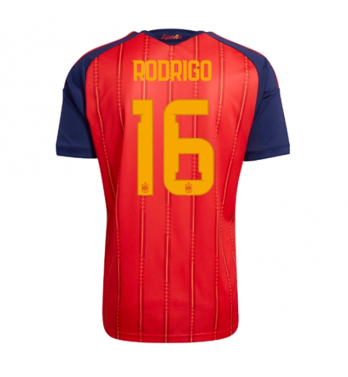 Spanien Rodri Hernandez #16 Heimtrikot WM 2026 Kurzarm Spanien Rodri Hernandez #16 Heimtrikot WM 2026 Kurzarm