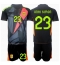 Spanien Unai Simon #23 Torwart Auswärtstrikot Kinder EM 2024 Kurzarm (+ kurze hosen)