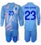Spanien Unai Simon #23 Torwart Heimtrikot Kinder EM 2024 Langarm (+ kurze hosen)