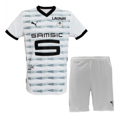 Stade Rennais Auswärtstrikot Kinder 2024-25 Kurzarm (+ kurze hosen)