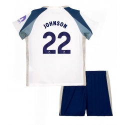 Tottenham Hotspur Brennan Johnson #22 Heimtrikot Kinder 2025-26 Kurzarm (+ kurze hosen)