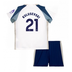 Tottenham Hotspur Dejan Kulusevski #21 Heimtrikot Kinder 2025-26 Kurzarm (+ kurze hosen)