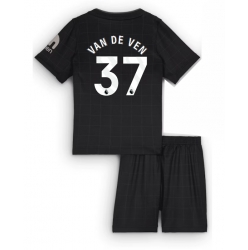 Tottenham Hotspur Micky van de Ven #37 Auswärtstrikot Kinder 2025-26 Kurzarm (+ kurze hosen)