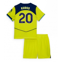 Tottenham Hotspur Mohammed Kudus #20 3rd trikot Kinder 2025-26 Kurzarm (+ kurze hosen)