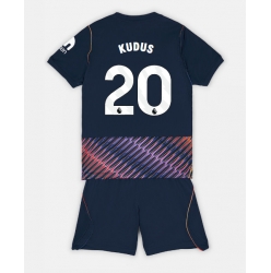 Tottenham Hotspur Mohammed Kudus #20 Auswärtstrikot Kinder 2026-27 Kurzarm (+ kurze hosen)