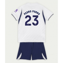 Tottenham Hotspur Pedro Porro #23 Heimtrikot Kinder 2026-27 Kurzarm (+ kurze hosen)