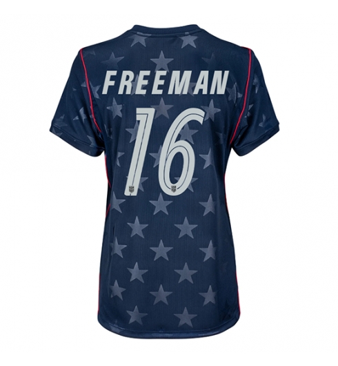 Vereinigte Staaten Alex Freeman #16 Auswärtstrikot Frauen WM 2026 Kurzarm Vereinigte Staaten Alex Freeman #16 Auswärtstrikot Frauen WM 2026 Kurzarm
