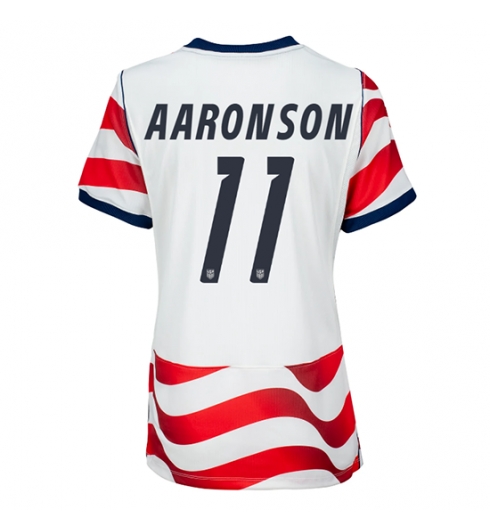 Vereinigte Staaten Brenden Aaronson #11 Heimtrikot Frauen WM 2026 Kurzarm Vereinigte Staaten Brenden Aaronson #11 Heimtrikot Frauen WM 2026 Kurzarm