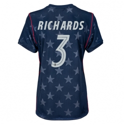 Vereinigte Staaten Chris Richards #3 Auswärtstrikot Frauen WM 2026 Kurzarm