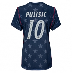 Vereinigte Staaten Christian Pulisic #10 Auswärtstrikot Frauen WM 2026 Kurzarm