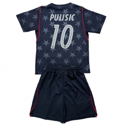 Vereinigte Staaten Christian Pulisic #10 Auswärtstrikot Kinder WM 2026 Kurzarm (+ kurze hosen)