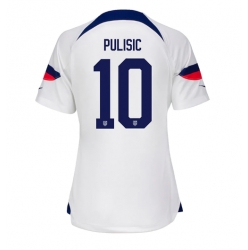 Vereinigte Staaten Christian Pulisic #10 Heimtrikot Frauen WM 2022 Kurzarm