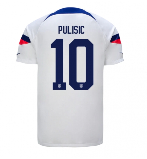 Vereinigte Staaten Christian Pulisic #10 Heimtrikot WM 2022 Kurzarm