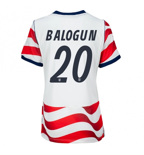 Vereinigte Staaten Folarin Balogun #20 Heimtrikot Frauen WM 2026 Kurzarm Vereinigte Staaten Folarin Balogun #20 Heimtrikot Frauen WM 2026 Kurzarm