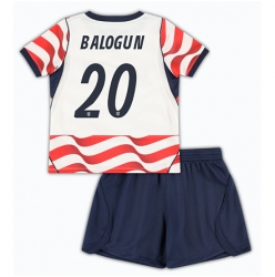 Vereinigte Staaten Folarin Balogun #20 Heimtrikot Kinder WM 2026 Kurzarm (+ kurze hosen)