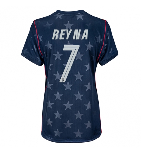 Vereinigte Staaten Giovanni Reyna #7 Auswärtstrikot Frauen WM 2026 Kurzarm Vereinigte Staaten Giovanni Reyna #7 Auswärtstrikot Frauen WM 2026 Kurzarm