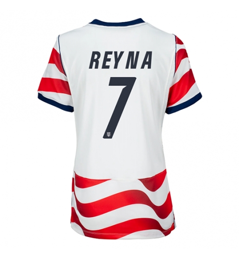 Vereinigte Staaten Giovanni Reyna #7 Heimtrikot Frauen WM 2026 Kurzarm Vereinigte Staaten Giovanni Reyna #7 Heimtrikot Frauen WM 2026 Kurzarm