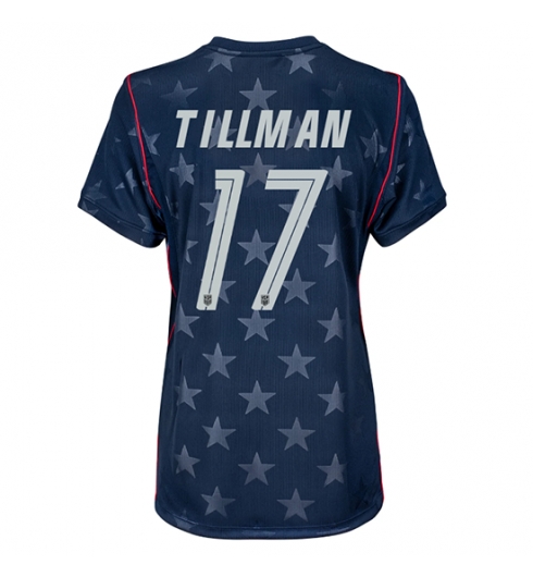Vereinigte Staaten Malik Tillman #17 Auswärtstrikot Frauen WM 2026 Kurzarm Vereinigte Staaten Malik Tillman #17 Auswärtstrikot Frauen WM 2026 Kurzarm