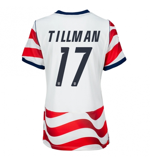 Vereinigte Staaten Malik Tillman #17 Heimtrikot Frauen WM 2026 Kurzarm Vereinigte Staaten Malik Tillman #17 Heimtrikot Frauen WM 2026 Kurzarm