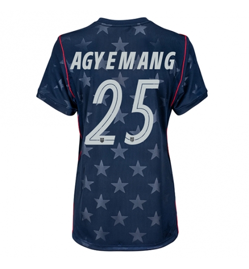 Vereinigte Staaten Patrick Agyemang #25 Auswärtstrikot Frauen WM 2026 Kurzarm Vereinigte Staaten Patrick Agyemang #25 Auswärtstrikot Frauen WM 2026 Kurzarm