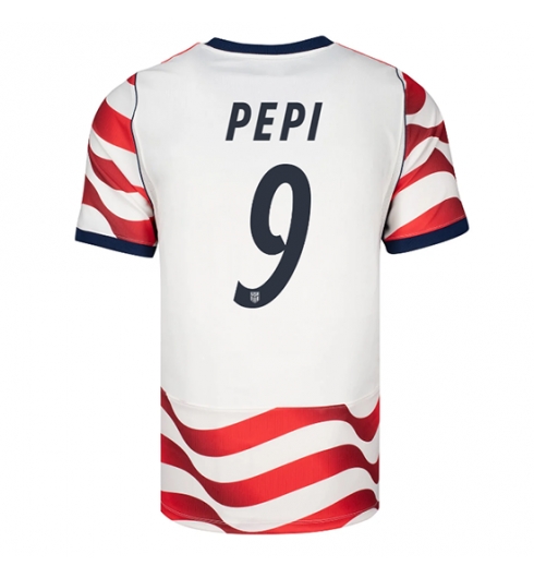 Vereinigte Staaten Ricardo Pepi #9 Heimtrikot WM 2026 Kurzarm Vereinigte Staaten Ricardo Pepi #9 Heimtrikot WM 2026 Kurzarm