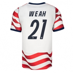 Vereinigte Staaten Timothy Weah #21 Heimtrikot WM 2026 Kurzarm