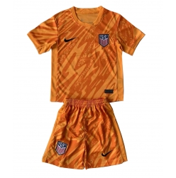 Vereinigte Staaten Torwart Auswärtstrikot Kinder Copa America 2024 Kurzarm (+ kurze hosen)