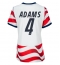 Vereinigte Staaten Tyler Adams #4 Heimtrikot Frauen WM 2026 Kurzarm Vereinigte Staaten Tyler Adams #4 Heimtrikot Frauen WM 2026 Kurzarm