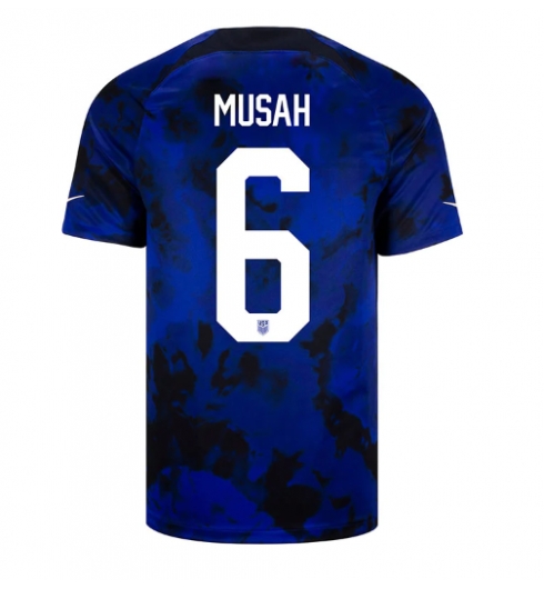 Vereinigte Staaten Yunus Musah #6 Auswärtstrikot WM 2022 Kurzarm
