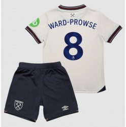 West Ham United James Ward-Prowse #8 Auswärtstrikot Kinder 2025-26 Kurzarm (+ kurze hosen)
