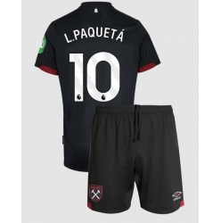 West Ham United Lucas Paqueta #10 Auswärtstrikot Kinder 2024-25 Kurzarm (+ kurze hosen)