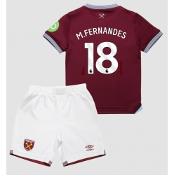 West Ham United Mateus Fernandes #18 Heimtrikot Kinder 2025-26 Kurzarm (+ kurze hosen)