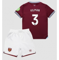 West Ham United Max Kilman #3 Heimtrikot Kinder 2025-26 Kurzarm (+ kurze hosen)