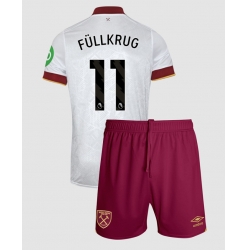 West Ham United Niclas Fullkrug #11 3rd trikot Kinder 2024-25 Kurzarm (+ kurze hosen)
