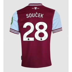 West Ham United Tomas Soucek #28 Heimtrikot 2024-25 Kurzarm