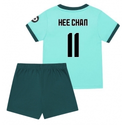 Wolves Hee-chan Hwang #11 Auswärtstrikot Kinder 2025-26 Kurzarm (+ kurze hosen)