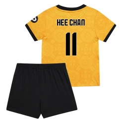 Wolves Hee-chan Hwang #11 Heimtrikot Kinder 2025-26 Kurzarm (+ kurze hosen)
