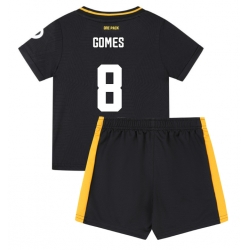 Wolves Joao Gomes #8 Auswärtstrikot Kinder 2024-25 Kurzarm (+ kurze hosen)
