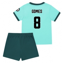 Wolves Joao Gomes #8 Auswärtstrikot Kinder 2025-26 Kurzarm (+ kurze hosen)